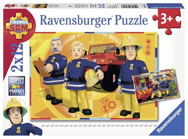Ravensburger (07584) - "Brandmand Sam" - 12 brikker puslespil