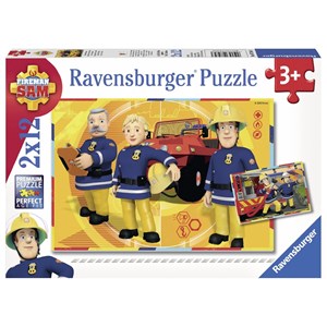 Ravensburger (07584) - "Brandmand Sam" - 12 brikker puslespil