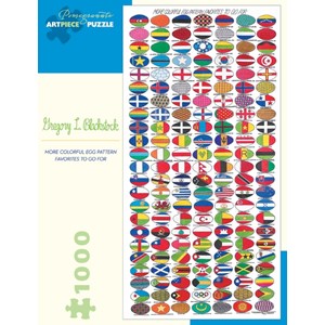 Pomegranate (AA888) - Gregory Lee Blackstock: "More Colorful Egg Pattern Favorites To Go For" - 1000 brikker puslespil