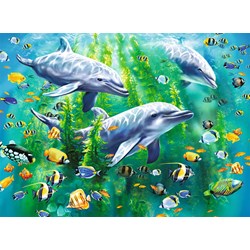 Ravensburger (10605) - "Dolphin Trio" - 100 brikker puslespil