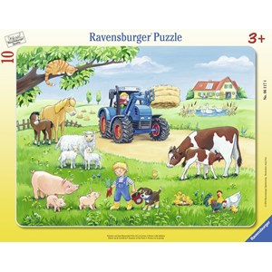 Ravensburger (06117) - "Farm Animals" - 10 brikker puslespil