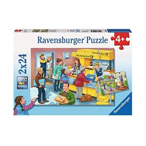 Ravensburger (09023) - "The Busy Post Office" - 24 brikker puslespil