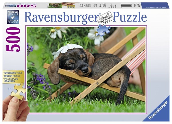 Ravensburger (13649) - "Teckel" - 500 brikker puslespil