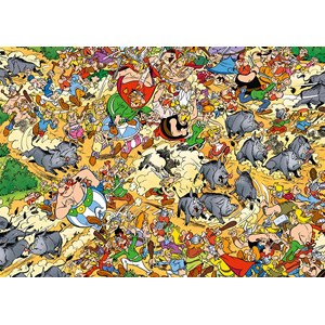 Ravensburger (19163) - "Asterix Hunting Boar" - 1000 brikker puslespil
