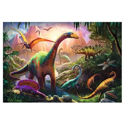 Trefl (16277) - "World of Dinosaurs" - 100 brikker puslespil