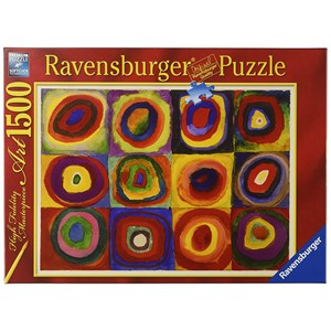 Ravensburger (16377) - Vassily Kandinsky: "Squares with Concentric Rings" - 1500 brikker puslespil