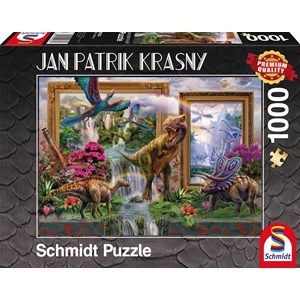 Schmidt Spiele (59336) - Jan Patrik Krasny: "Dinosaurs" - 1000 brikker puslespil