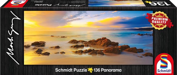 Schmidt Spiele (59364) - Mark Gray: "Friendly Beaches, Tasmania, Australia" - 136 brikker puslespil
