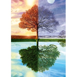 Schmidt Spiele (58223) - "Seasons Tree" - 500 brikker puslespil