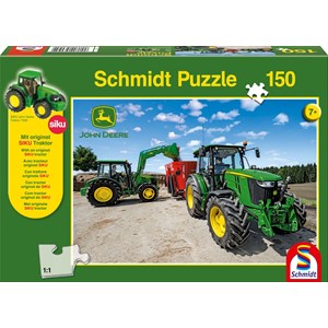 Schmidt Spiele (56045) - "John Deere, Tractor 5M Serie" - 150 brikker puslespil