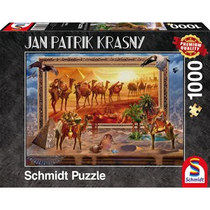 Schmidt Spiele (59338) - Jan Patrik Krasny: "The Desert" - 1000 brikker puslespil