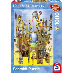 Schmidt Spiele (59354) - Colin Thompson: "Castle in the Air" - 1000 brikker puslespil