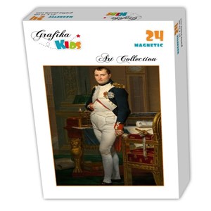 Grafika Kids (00362) - Jacques-Louis David: "The Emperor Napoleon in his study at the Tuileries, 1812" - 24 brikker puslespil
