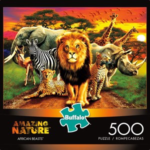 Buffalo Games (3774) - "African Beasts" - 500 brikker puslespil