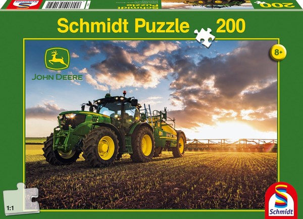 Schmidt Spiele (56145) - "Traktor med markvanding" - 200 brikker puslespil