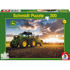 Schmidt Spiele (56145) - "Traktor med markvanding" - 200 brikker puslespil