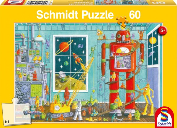 Schmidt Spiele (56159) - "Robot" - 60 brikker puslespil