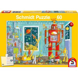 Schmidt Spiele (56159) - "Robot" - 60 brikker puslespil