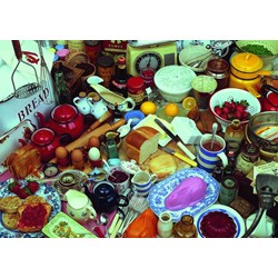 Ravensburger (19583) - "Cooking up a Feast" - 1000 brikker puslespil