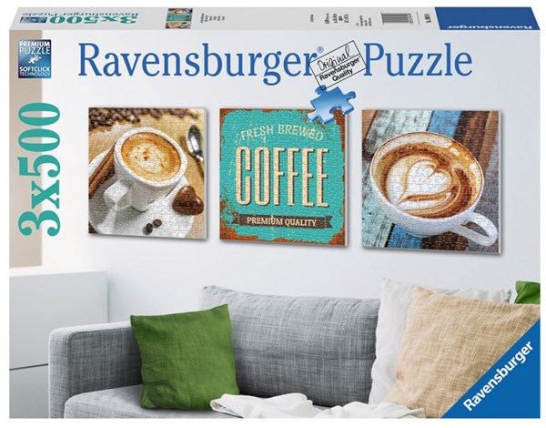 Ravensburger (19919) - "Coffee" - 500 brikker puslespil
