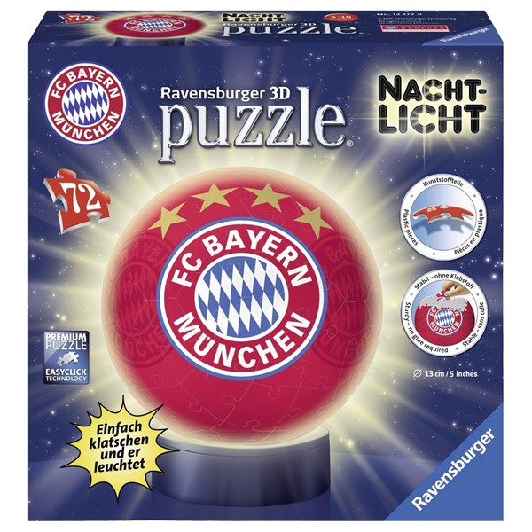 Ravensburger (12177) - "FC Bayern" - 72 brikker puslespil