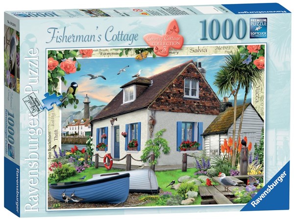 Ravensburger (19219) - "Fisherman's Cottage" - 1000 brikker puslespil