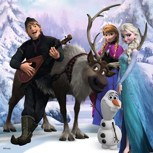 Ravensburger (22311) - "Frozen + Memory" - 25 36 49 brikker puslespil