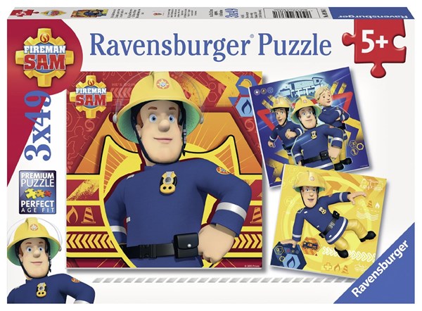 Ravensburger (09386) - "Brandmand Sam" - 49 brikker puslespil