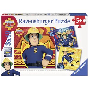 Ravensburger (09386) - "Brandmand Sam" - 49 brikker puslespil