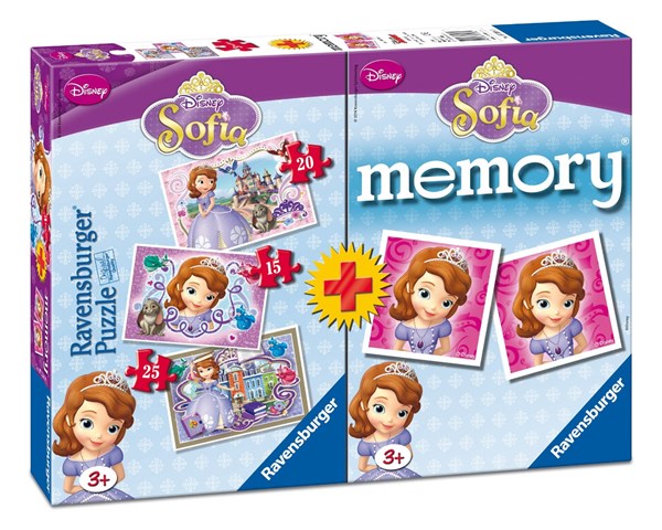 Ravensburger (07358) - "Sofia + Memory" - 15 20 25 brikker puslespil