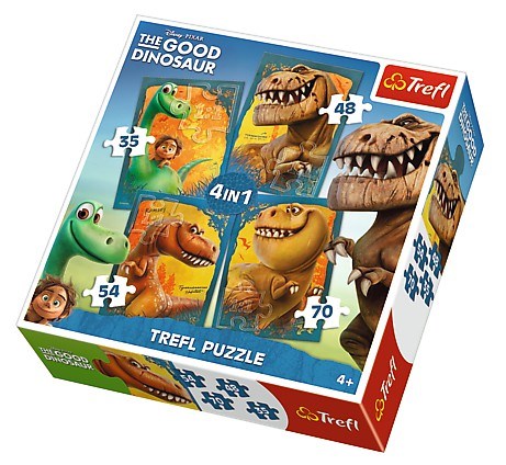 Trefl (34250) - "The Good Dinosaur" - 35 48 54 70 brikker puslespil