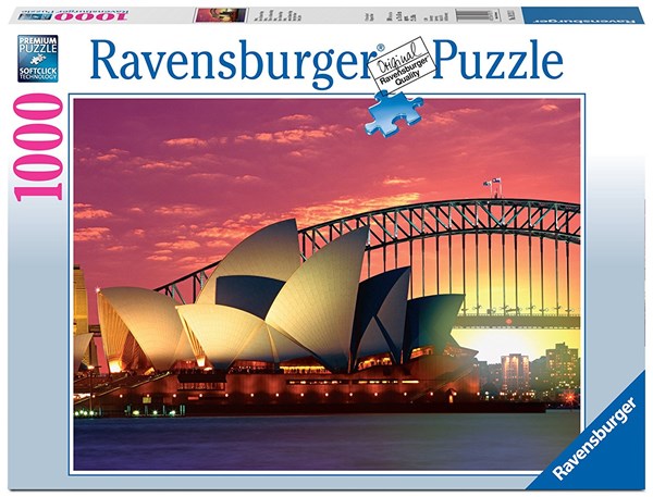 Ravensburger (19211) - "Sydney, The Opera and Harbour Bridge" - 1000 brikker puslespil