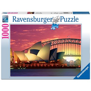 Ravensburger (19211) - "Sydney, The Opera and Harbour Bridge" - 1000 brikker puslespil