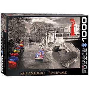 Eurographics (6000-0664) - "San Antonio River Walk" - 1000 brikker puslespil
