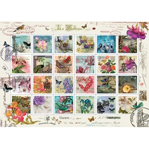 Art Puzzle (4639) - "Stamp Collage" - 1500 brikker puslespil