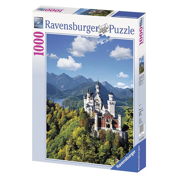Ravensburger (15755) - "Neuschwanstein Castle in Autumn" - 1000 brikker puslespil