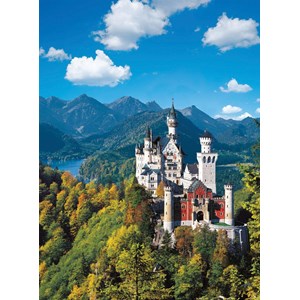 Ravensburger (15755) - "Neuschwanstein Castle in Autumn" - 1000 brikker puslespil