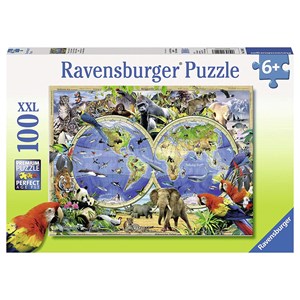 Ravensburger (10540) - "Animals of the World" - 100 brikker puslespil