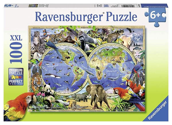 Ravensburger (10540) - "Animals of the World" - 100 brikker puslespil