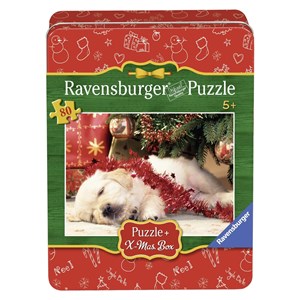 Ravensburger (07546) - "Christmas Puppy" - 80 brikker puslespil