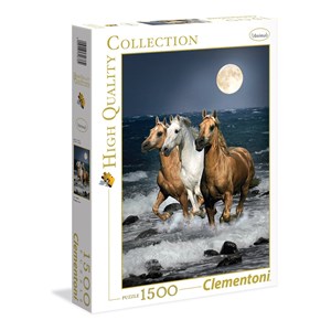 Clementoni (31676) - "Galopping Horses" - 1500 brikker puslespil