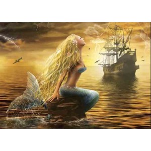 Gold Puzzle (61406) - "Mermaid" - 1000 brikker puslespil