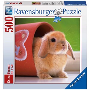 Ravensburger (15223) - "Cute Little Bunny" - 500 brikker puslespil