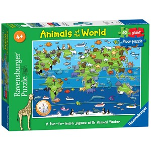 Ravensburger (07072) - "Animals of the World" - 60 brikker puslespil