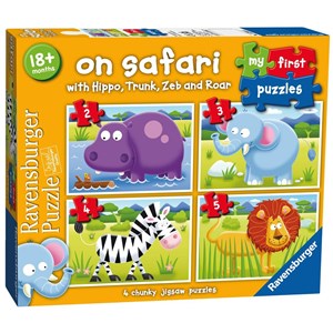 Ravensburger (07301) - "On Safari" - 2 3 4 5 brikker puslespil