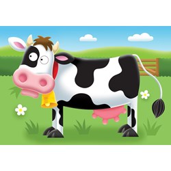 Ravensburger (07302) - "On the Farm" - 2 3 4 5 brikker puslespil