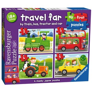 Ravensburger (07303) - "Travel Far" - 2 3 4 5 brikker puslespil