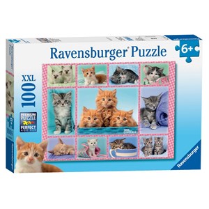 Ravensburger (10530) - Greg Cuddiford: "Cute Kitten" - 100 brikker puslespil