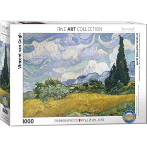 Eurographics (6000-5307) - Vincent van Gogh: "Wheat Field with Cypresses" - 1000 brikker puslespil