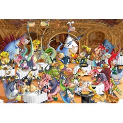 Grafika Kids (00923) - François Ruyer: "Restaurant" - 12 brikker puslespil